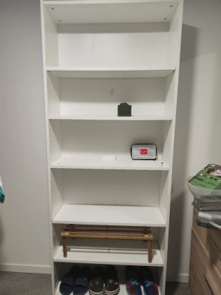 Estantería Multifuncional Blanca y Madera