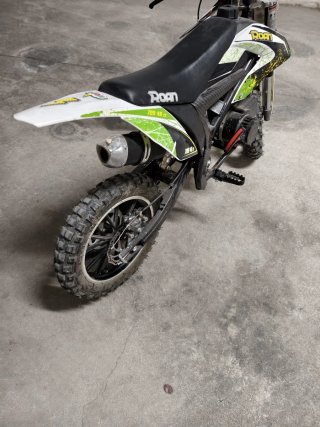 Minimoto Roan 49cc Verde y Blanca