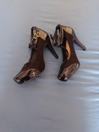 Zapatos tacón Mary Jane Retro Chic Negros
