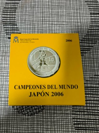 Moneda 10 Euros Plata Campeones del Mundo Japón