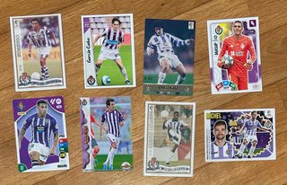 87 Cromos DIFERENTES Real Valladolid
