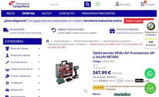 TALADRO PERCUTOR METABO SB18