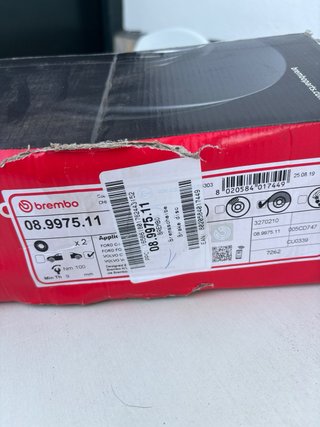DISCOS FRENO BREMBO 08.9975.11 TRASEROS