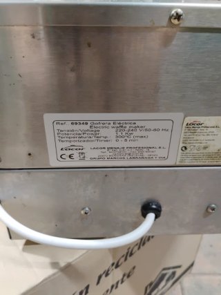 Gofrera Profesional Lacor 1100W