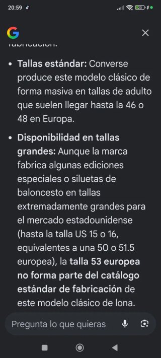 Converse Talla 53 Nuevas