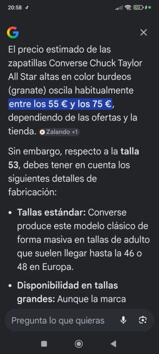 Converse Talla 53 Nuevas