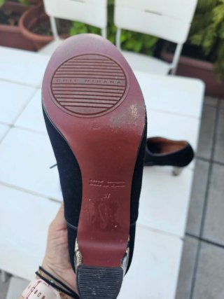 Botín Chie Mihara Negro Tacón Serpiente