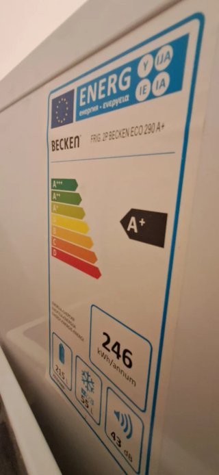 Nevera Becken ECO 290 A+ 2 Puertas