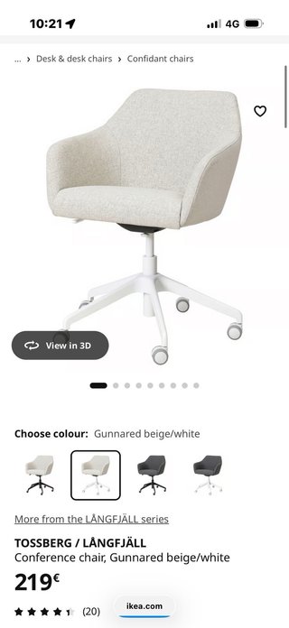 Scrivania IKEA MALM e sedia beige
