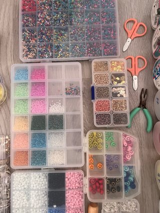 Kit Manualidades Cuentas, Hilos y Abalorios