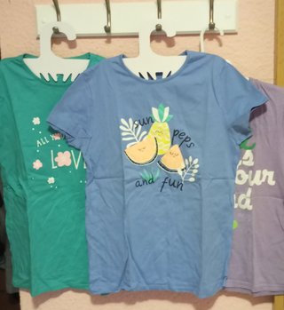 Lote 3 camisetas niña 12-14 años