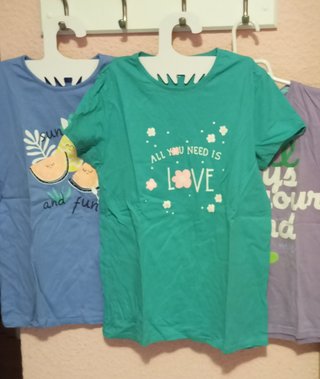 Lote 3 camisetas niña 12-14 años