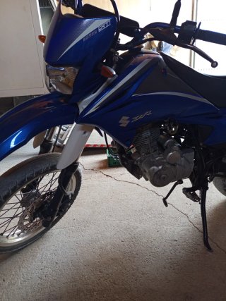 Suzuki DR 125 Enduro Azul/Blanco