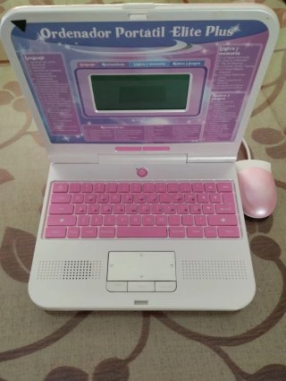 Ordenador Portátil Interactivo Niños Rosa