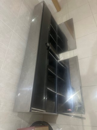 Armario expositor cristal y metal