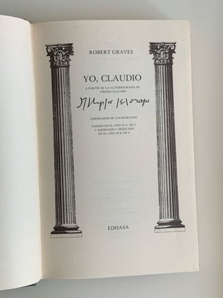 Yo, Claudio (Robert Graves)Edición clásica vintage