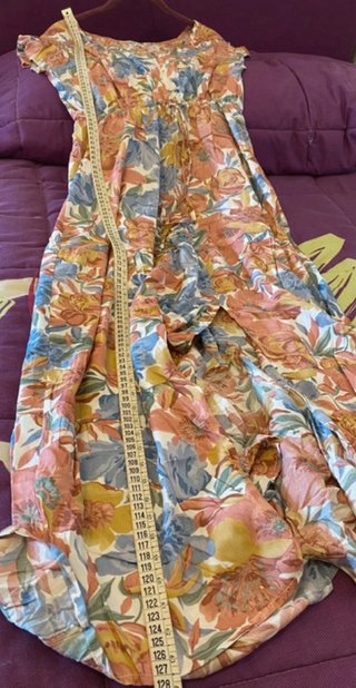 Vestido largo estampado floral verano