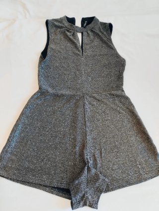Vestido plateado fiesta