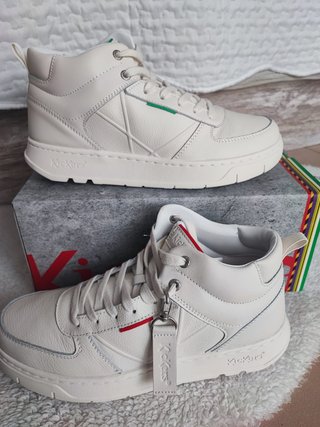 Kickers A:LL Zapatillas Piel Blancas Talla 43