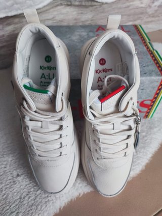 Kickers A:LL Zapatillas Piel Blancas Talla 43