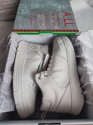 Kickers A:LL Zapatillas Piel Blancas Talla 43