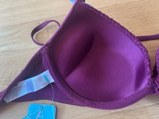 Sujetador bikini push up morado talla 90 C