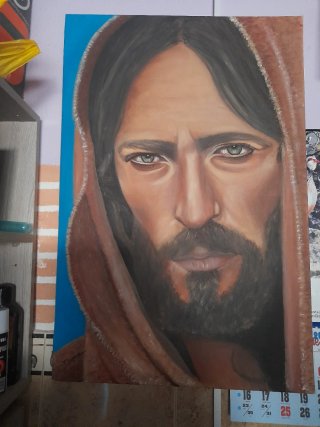 Cuadro Óleo Estatua Hombre