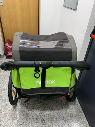 Carro gemelar para correr o bici