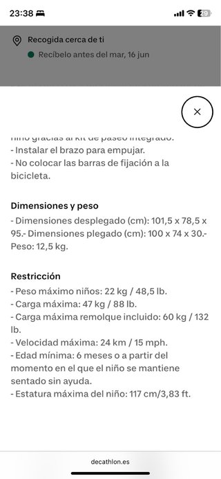 Carro gemelar para correr o bici