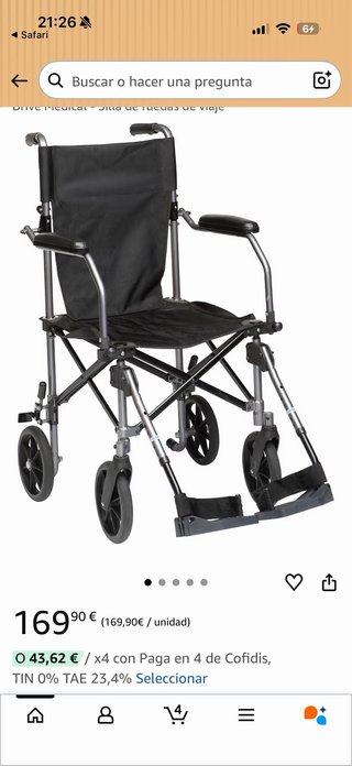 Silla de ruedas marca DRIVE