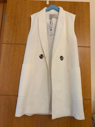 Chaleco blanco Stradivarius nuevo