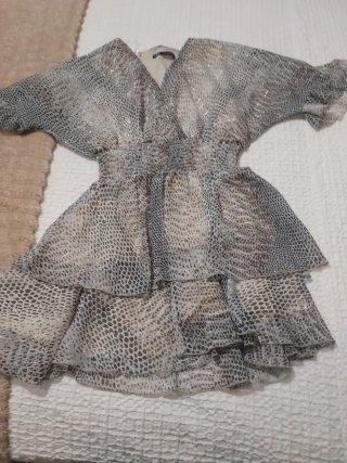 Vestido corto Zara estampado XS