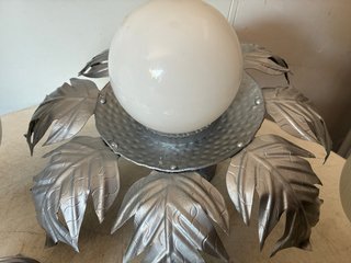 Conjunto Lámparas Vintage Apliques Plata