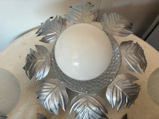 Conjunto Lámparas Vintage Apliques Plata