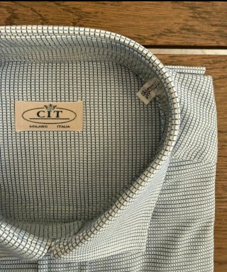 Camicia uomo CIF blu. Taglia 40