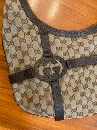 Borsa Gucci Beige/Marrone Monogram