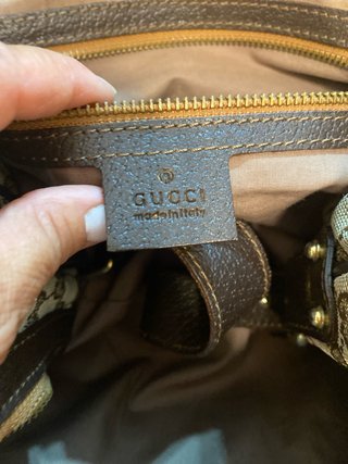 Borsa Gucci Beige/Marrone Monogram