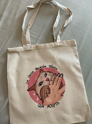 Bolso Tote Gato Relación Tóxica - solo envio