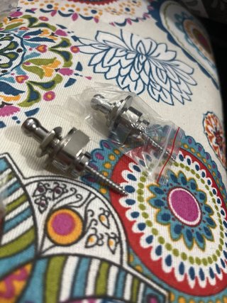2 trabas de seguridad para correa de guitarra/bajo