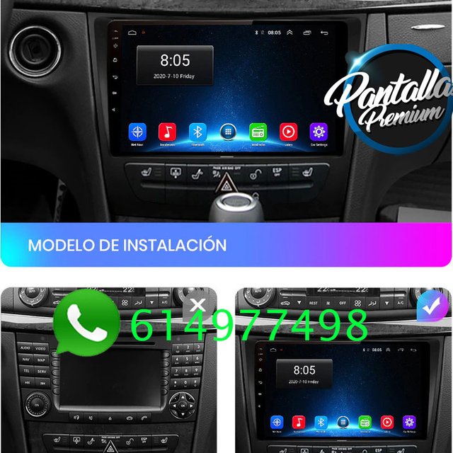 Radio Pantalla Carplay GPS para Mercedes Benz W211