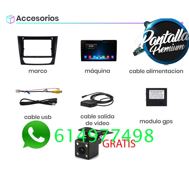 Radio Pantalla Carplay GPS para Mercedes Benz W211