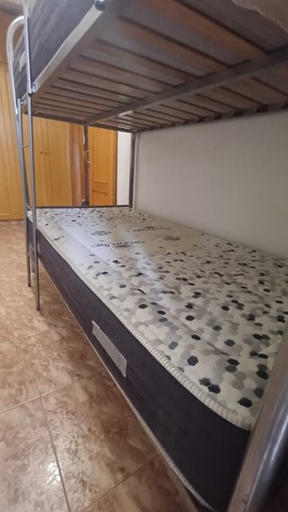 Litera 90x190  doble con 1 colchon
