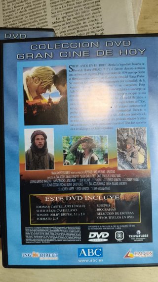 DVD Siete Años en el Tíbet Brad Pitt
