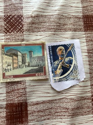 Lotto 6 francobolli Italia vari