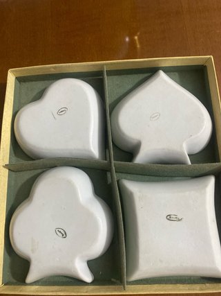 4 Ceniceros Porcelana Francesa Limoges