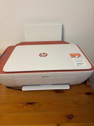 Impresora HP Instant Ink Naranja/Blanca
