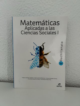 Libro de 1 Bachillerato matemáticas