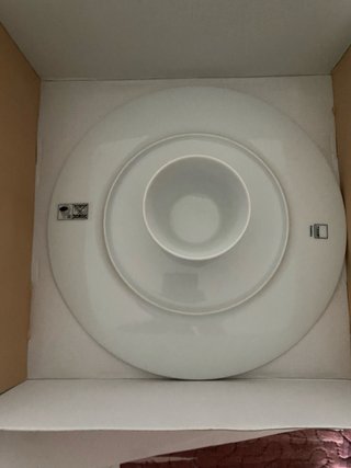 Piatto ovale Thun decorato fiori