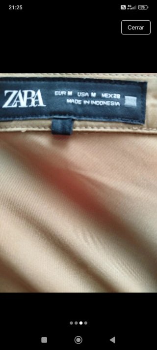 Falda Zara Beige Larga
