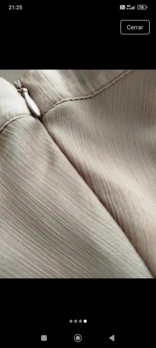 Falda Zara Beige Larga